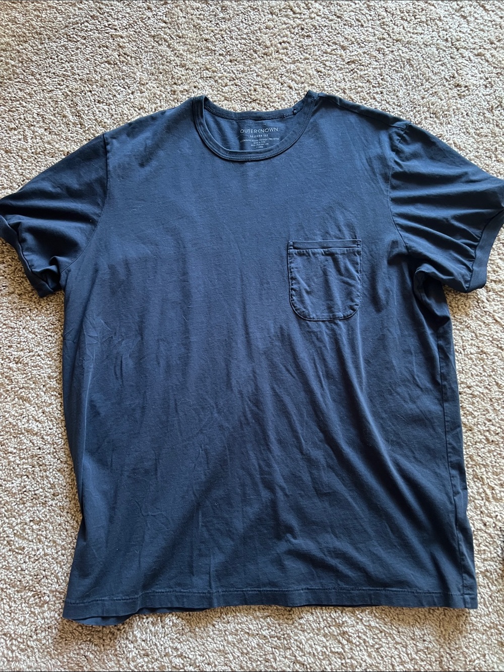 Outerknown Men's Dark Navy Pocket Tee